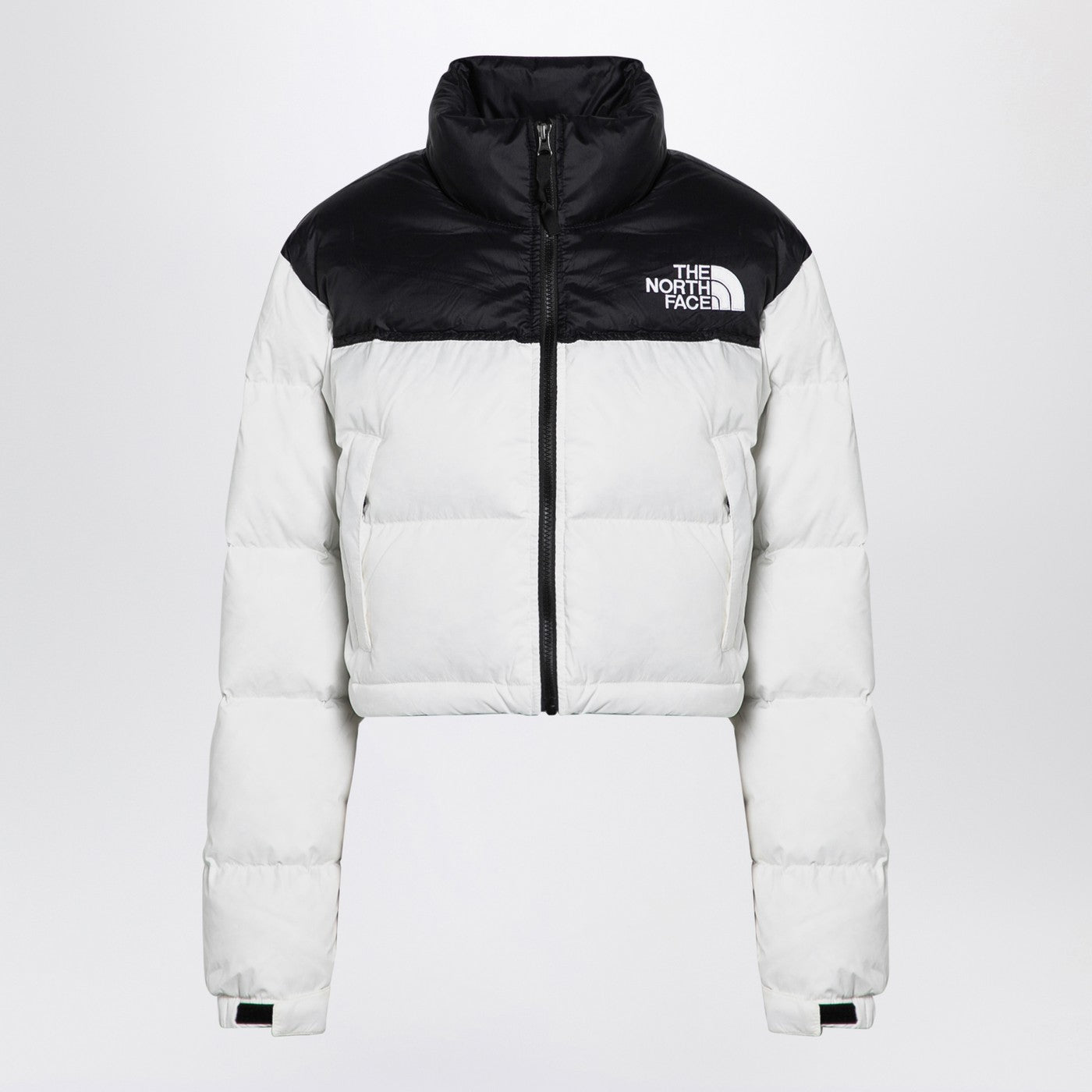 The North Face Nuptse Cropped Jacket in Red