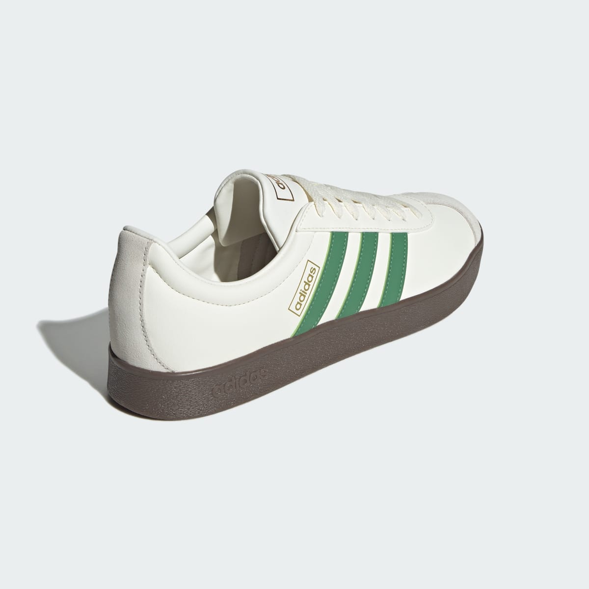 Adidas VL Court Classic Sneakers - Off White / Collegiate Green / Alumina - view 5
