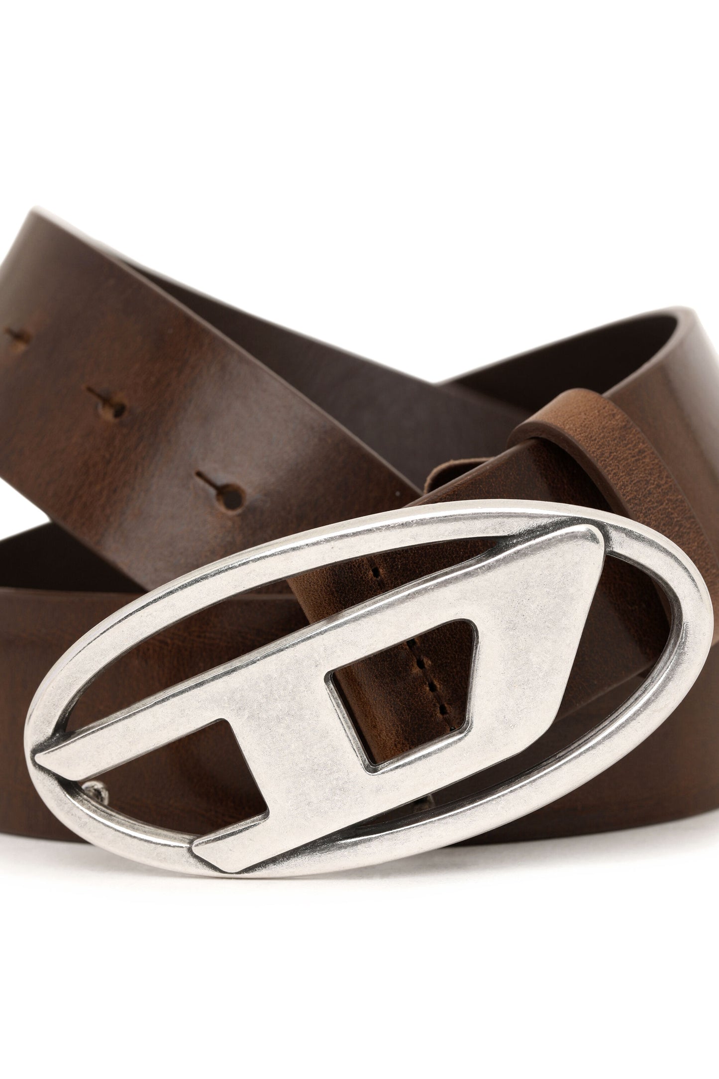 Diesel 1DR logo-buckle leather belt