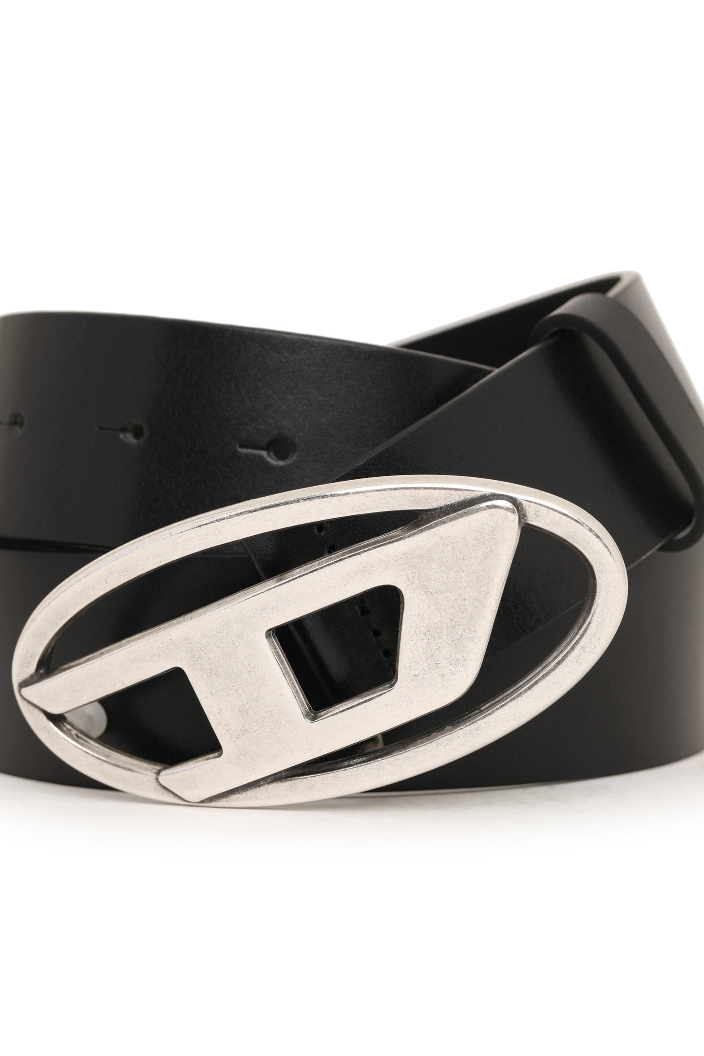 Diesel 1DR logo-buckle leather belt