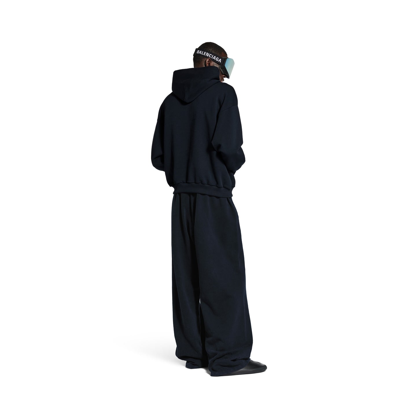 Hoodie Balenciaga I Automobili Lamborghini Fit Medium pour Homme en Noir Délavé