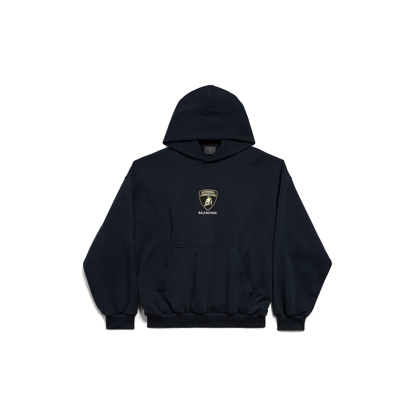 Hoodie Balenciaga I Automobili Lamborghini Fit Medium pour Homme en Noir Délavé