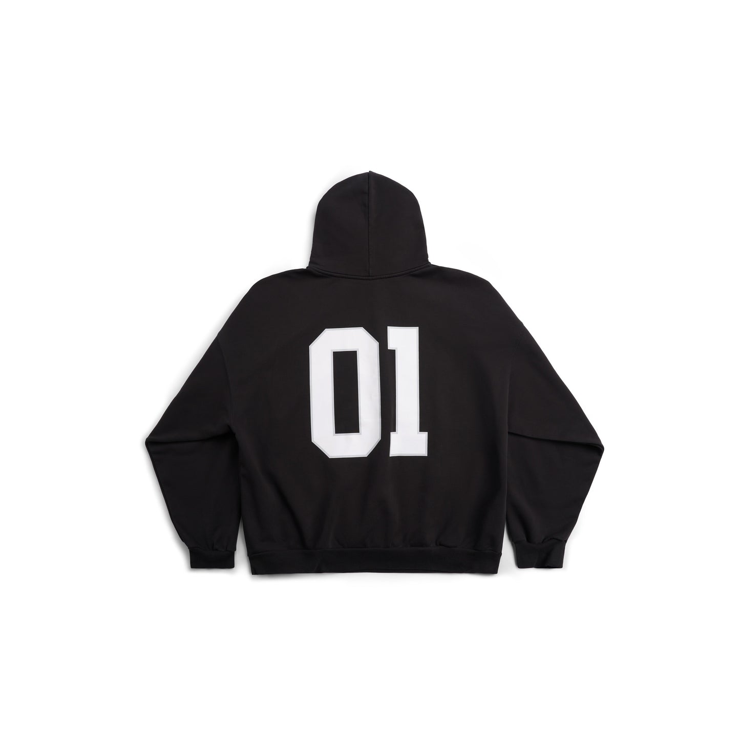 Basketball Series - Hoodie Fit Large pour Homme en Noir