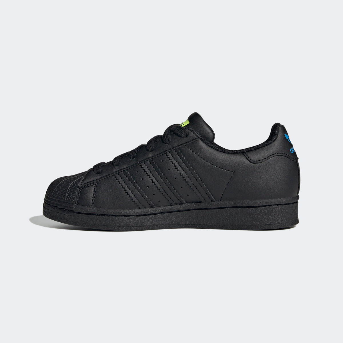 Adidas Superstar Sneakers - Black / Blue - view 2