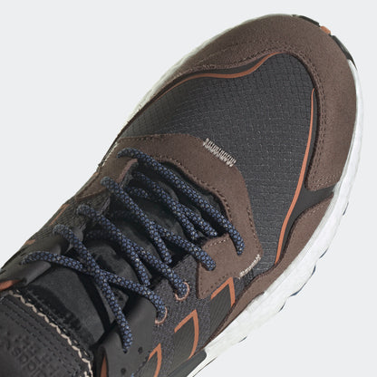 Adidas NITE Jogger Sneakers - Black / Dark Coffee / Light Tan - view 8