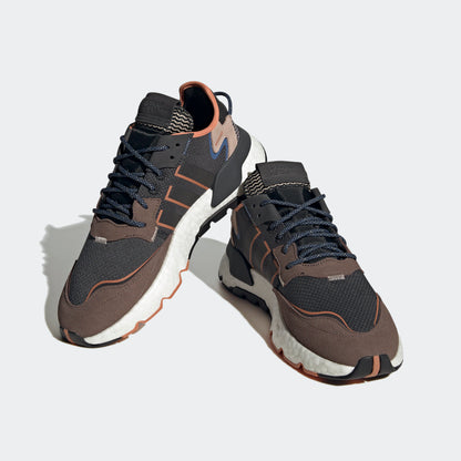 Adidas NITE Jogger Sneakers - Black / Dark Coffee / Light Tan - view 5
