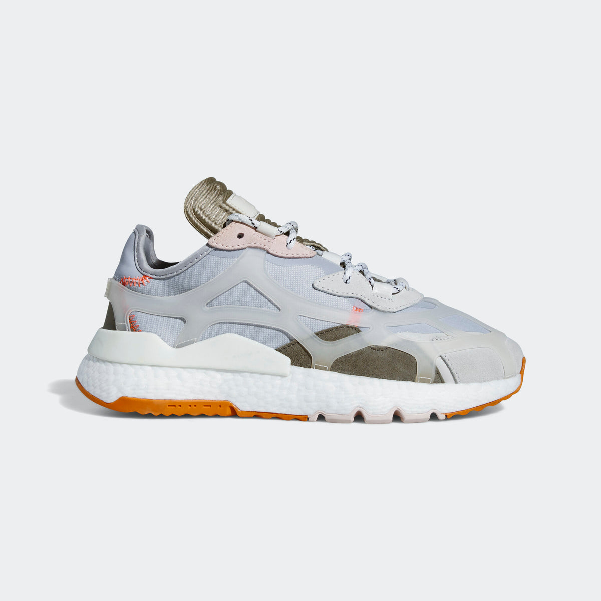 Adidas NITE Jogger Sneakers - White / Beige / Grey / Light Orange - view 1