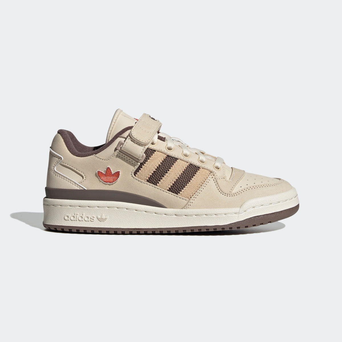 Adidas Forum LOW Sneakers - Light Khaki / Coffee Brown / Red Brown - view 3