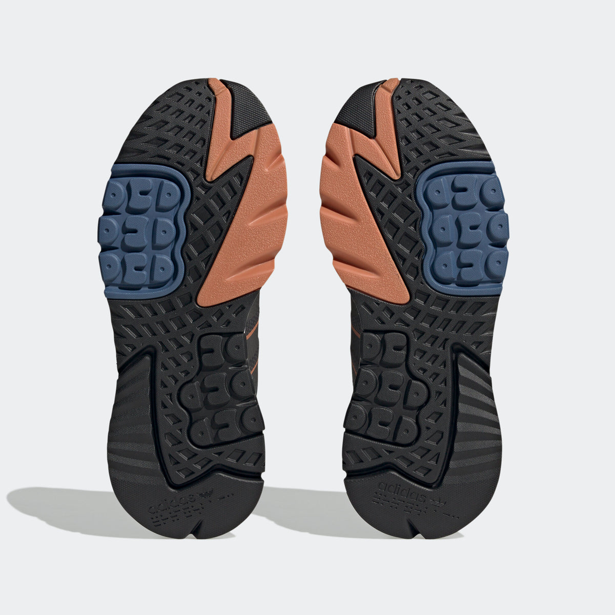 Adidas NITE Jogger Sneakers - Black / Dark Coffee / Light Tan - view 4