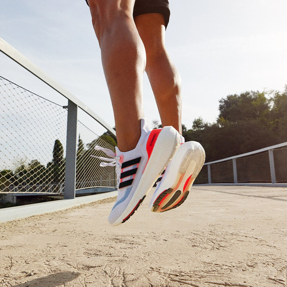 Adidas Ultraboost Light Sneakers - White / Black / Blue / Red - view 1
