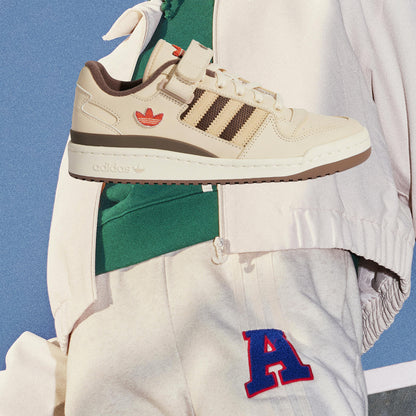 Adidas Forum LOW Sneakers - Light Khaki / Coffee Brown / Red Brown - view 1