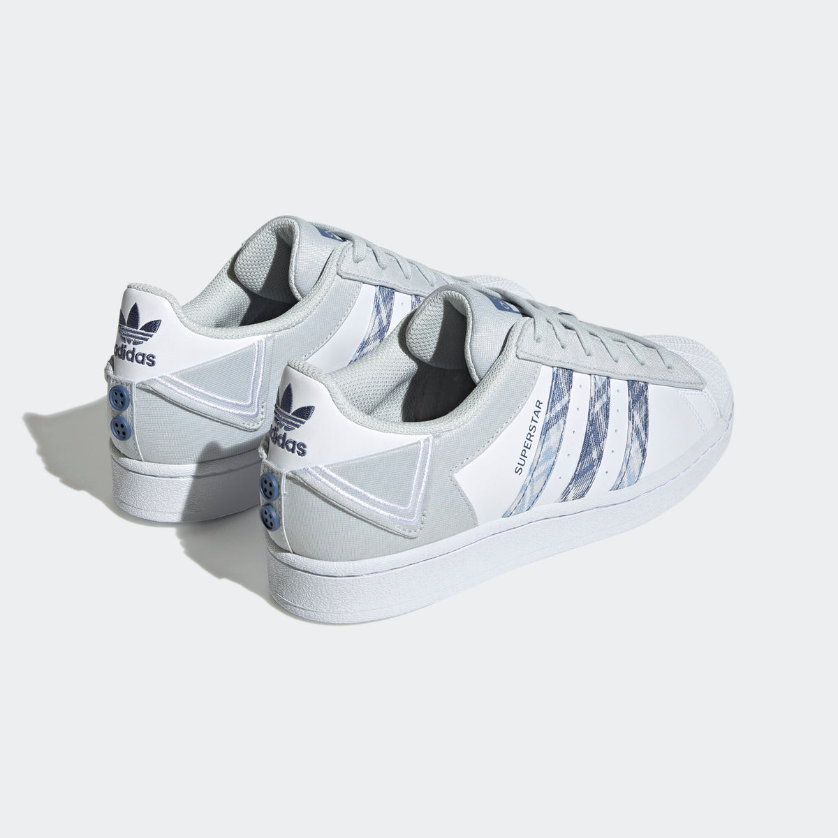 Adidas Superstar W Sneakers - White / Light Grey / Denim Blue - view 6