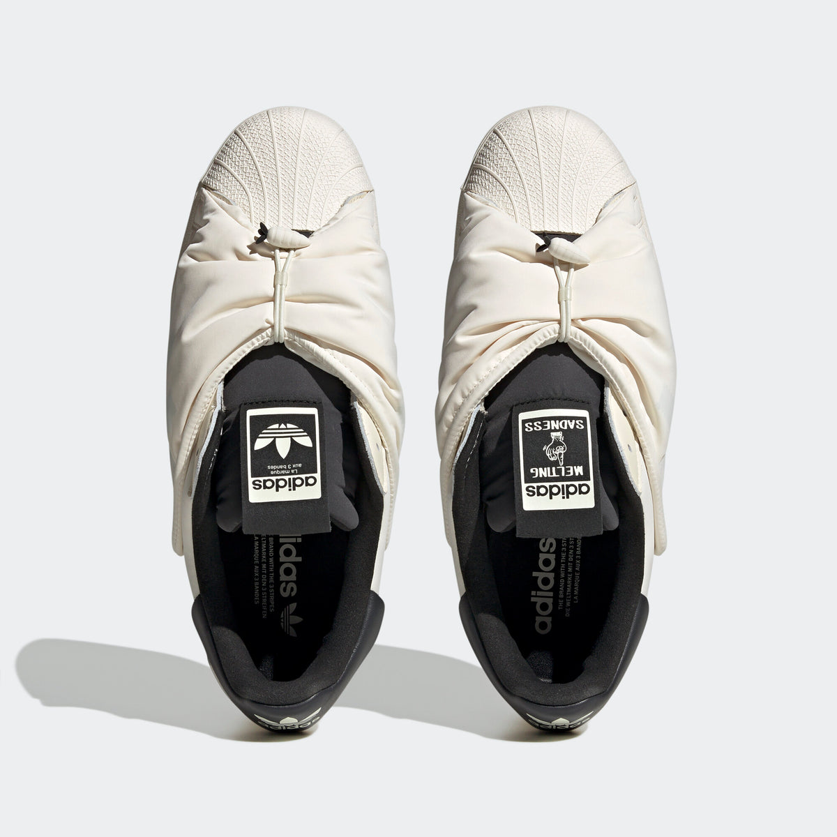 Adidas Melting Sadness Superstar Sneakers - White / Black / Silver White - view 7