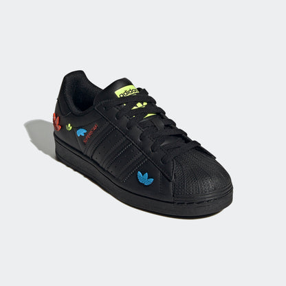 Adidas Superstar Sneakers - Black / Blue - view 5