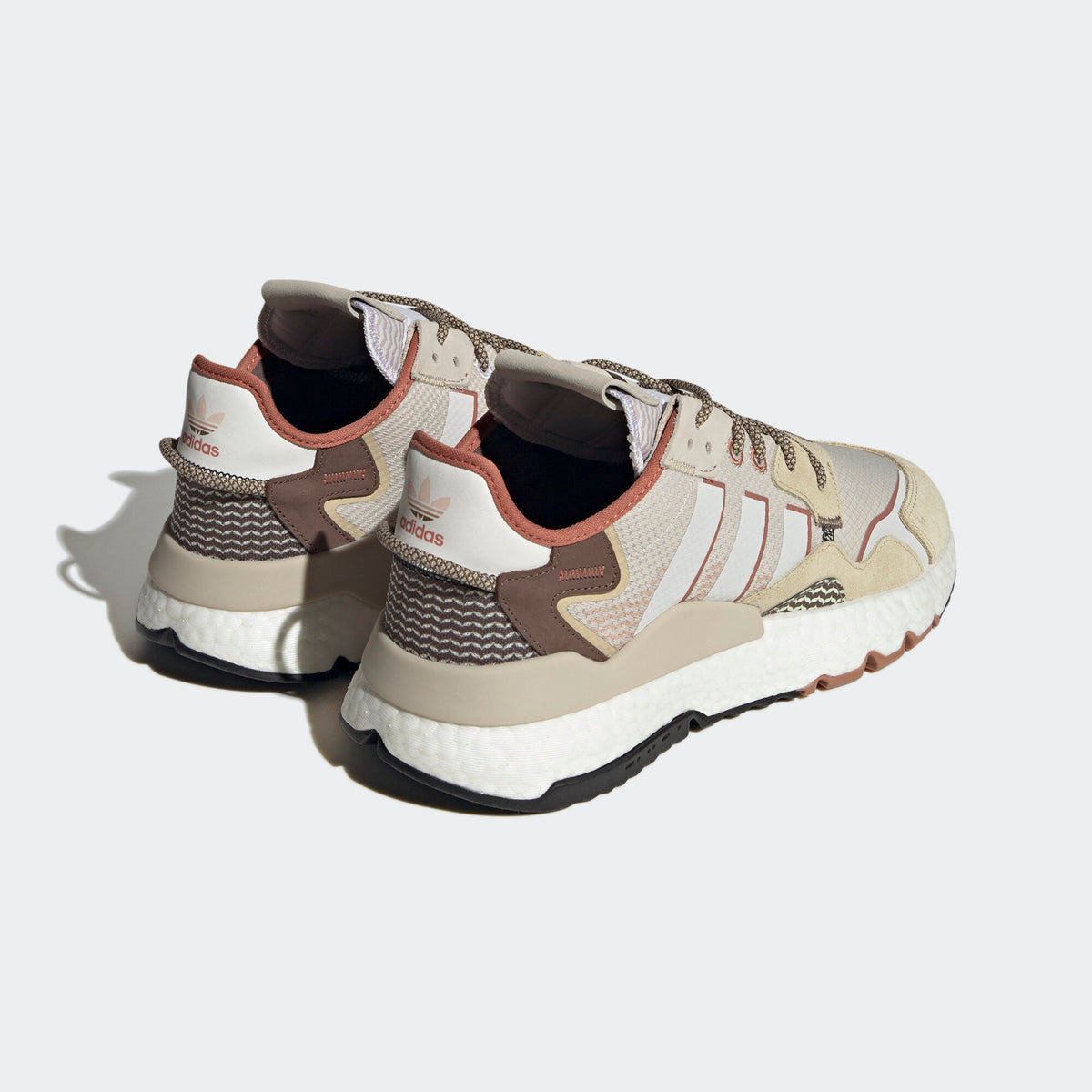 Adidas NITE Jogger Sneakers - Beige / Dark Coffee - view 8