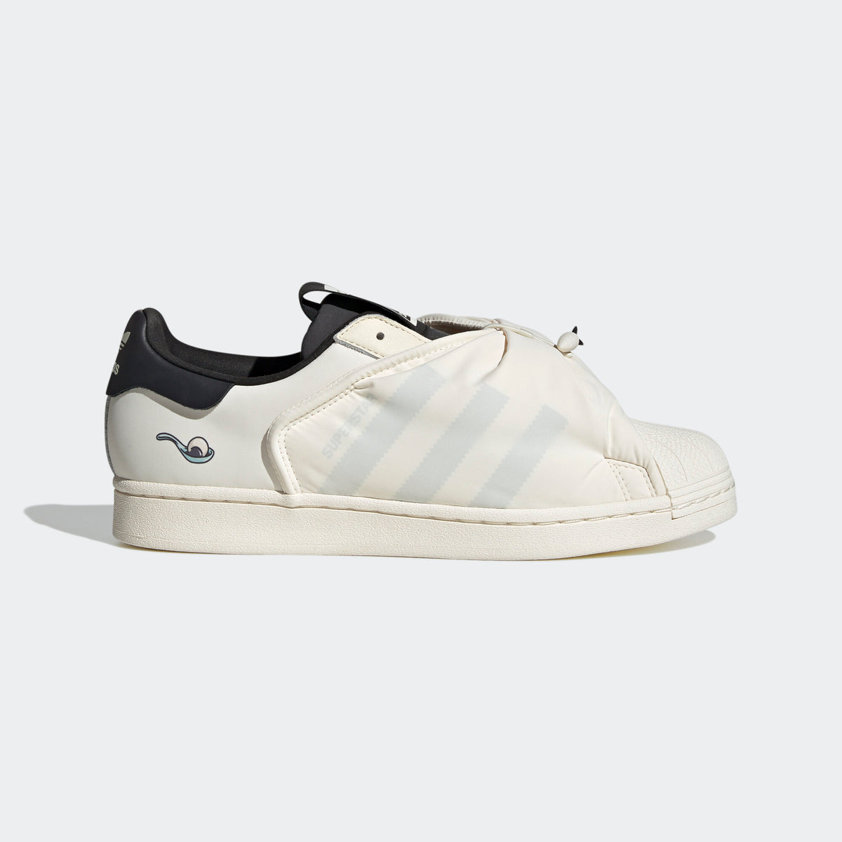 Adidas Melting Sadness Superstar Sneakers - White / Black / Silver White - view 5