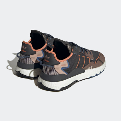 Adidas NITE Jogger Sneakers - Black / Dark Coffee / Light Tan - view 6