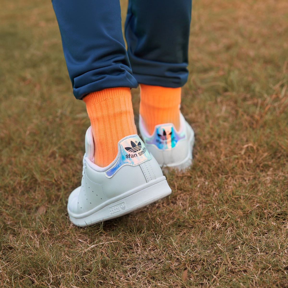 Adidas Stan Smith Sneakers - White / Iridescent Pink - view 7