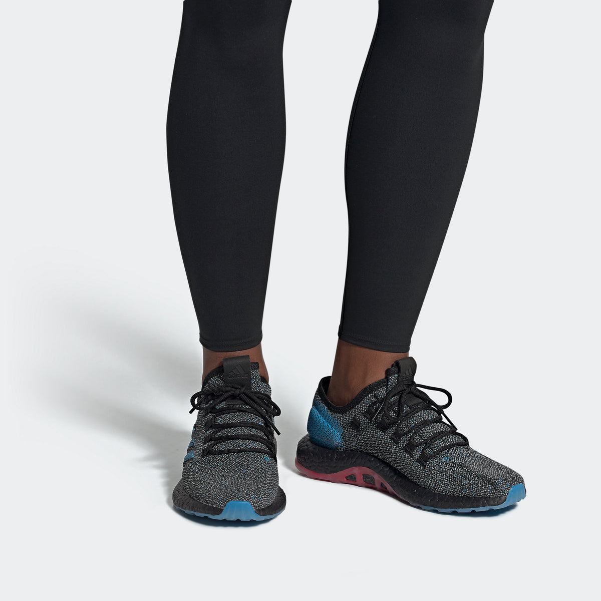 Adidas Pureboost LTD Sneakers - Black / White / Blue - view 2