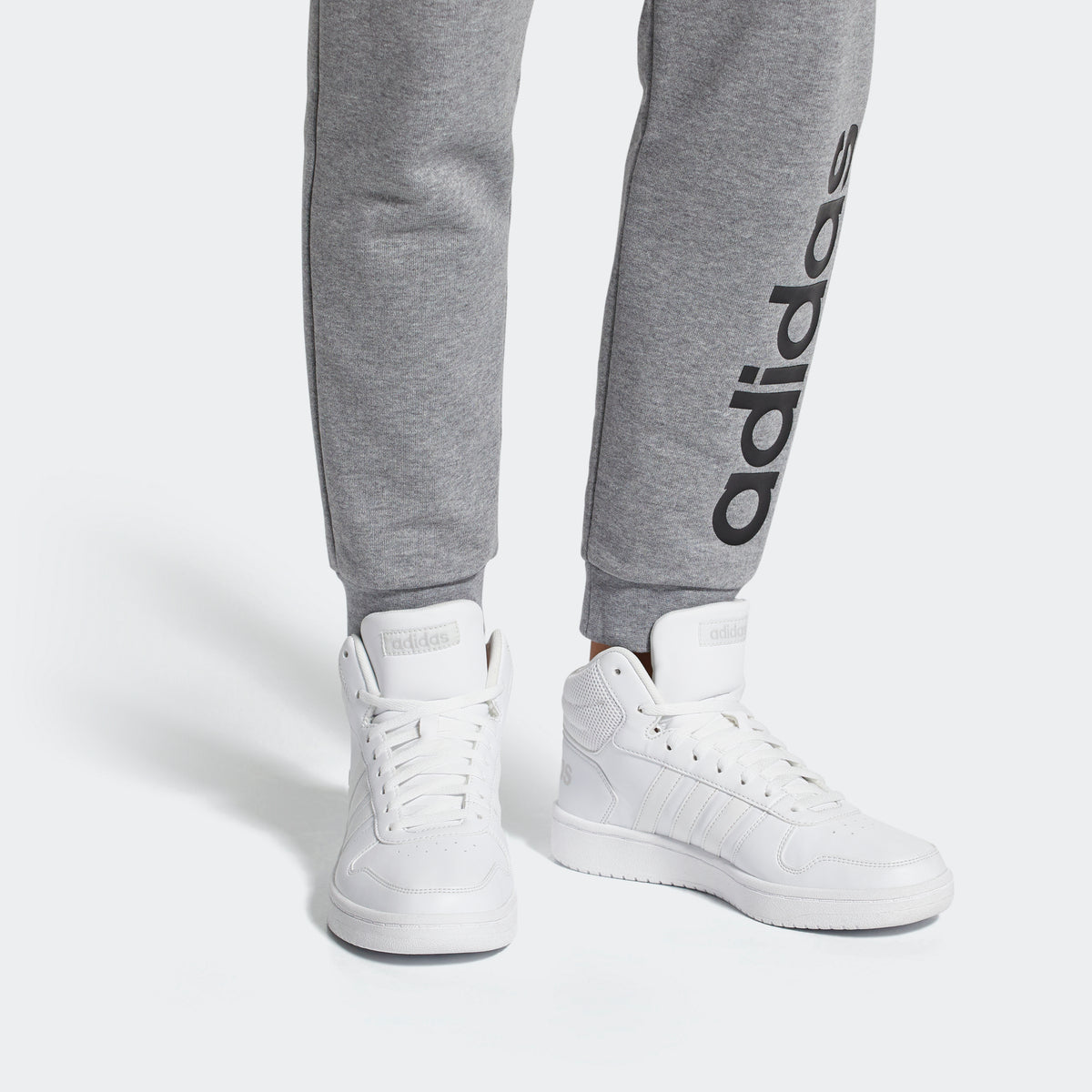 Adidas Hoops 2.0 MID Sneakers - Chalk White / White - view 2