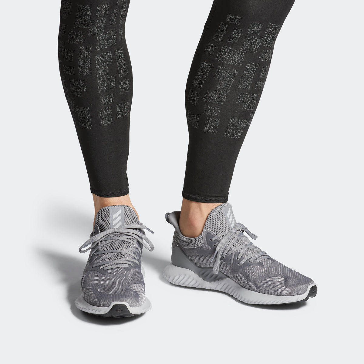Adidas Alphabounce Beyond M Sneakers - Grey Three / Grey Two / Grey One - view 2
