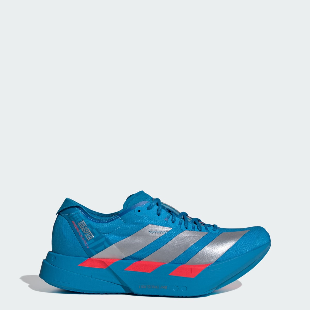 Adidas Adizero Adios PRO 4 Sneakers - Solar Blue / Silver Metallic / Lucid Red - view 1