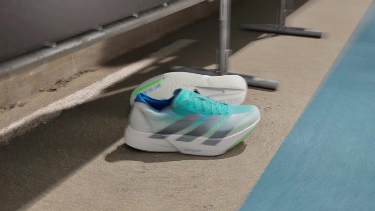 Adidas Adizero Adios PRO 4 Sneakers - Hi-Res Aqua / Iron Metallic / Grey One - view 2