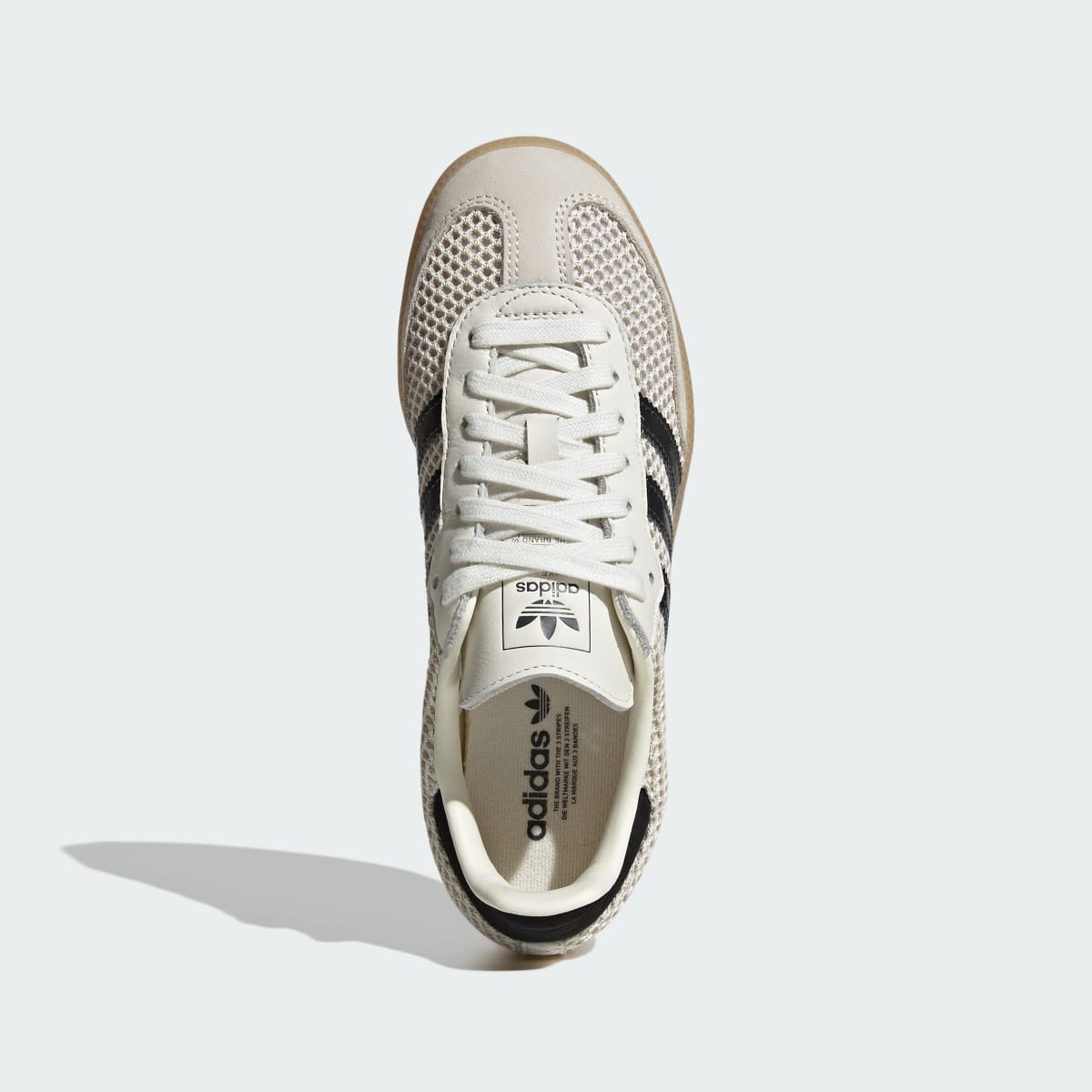 Adidas Samba OG Sneakers - Off White / Carbon / Gold Metallic - view 2