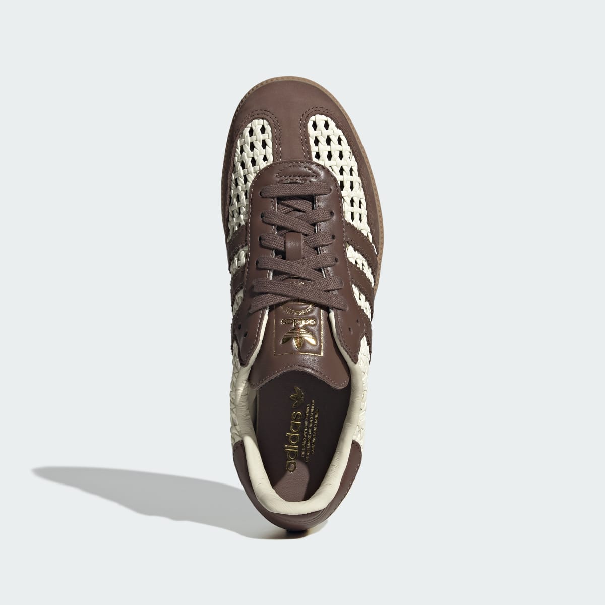 Adidas Samba OG Sneakers - Cream White / Earth Strata / Gold Metallic - view 2
