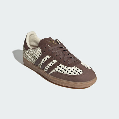 Adidas Samba OG Sneakers - Cream White / Earth Strata / Gold Metallic - view 4