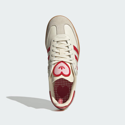 Adidas Samba OG Sneakers - Cream White / Better Scarlet / Gum - view 2