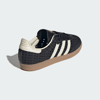 Adidas Samba OG Sneakers - Core Black / Cream White / Gold Metallic - view 5