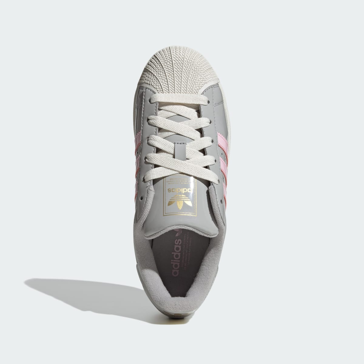 Adidas Superstar Sneakers - Grey Two / Clear Pink / Off White - view 2