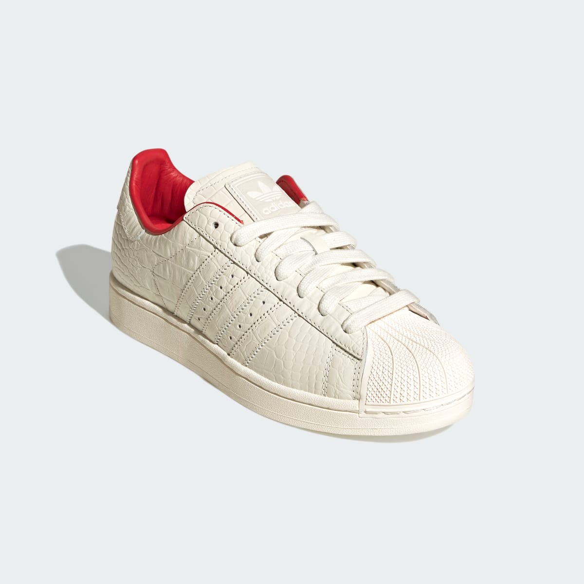 Adidas Superstar II Sneakers - Core White / Better Scarlet - view 4