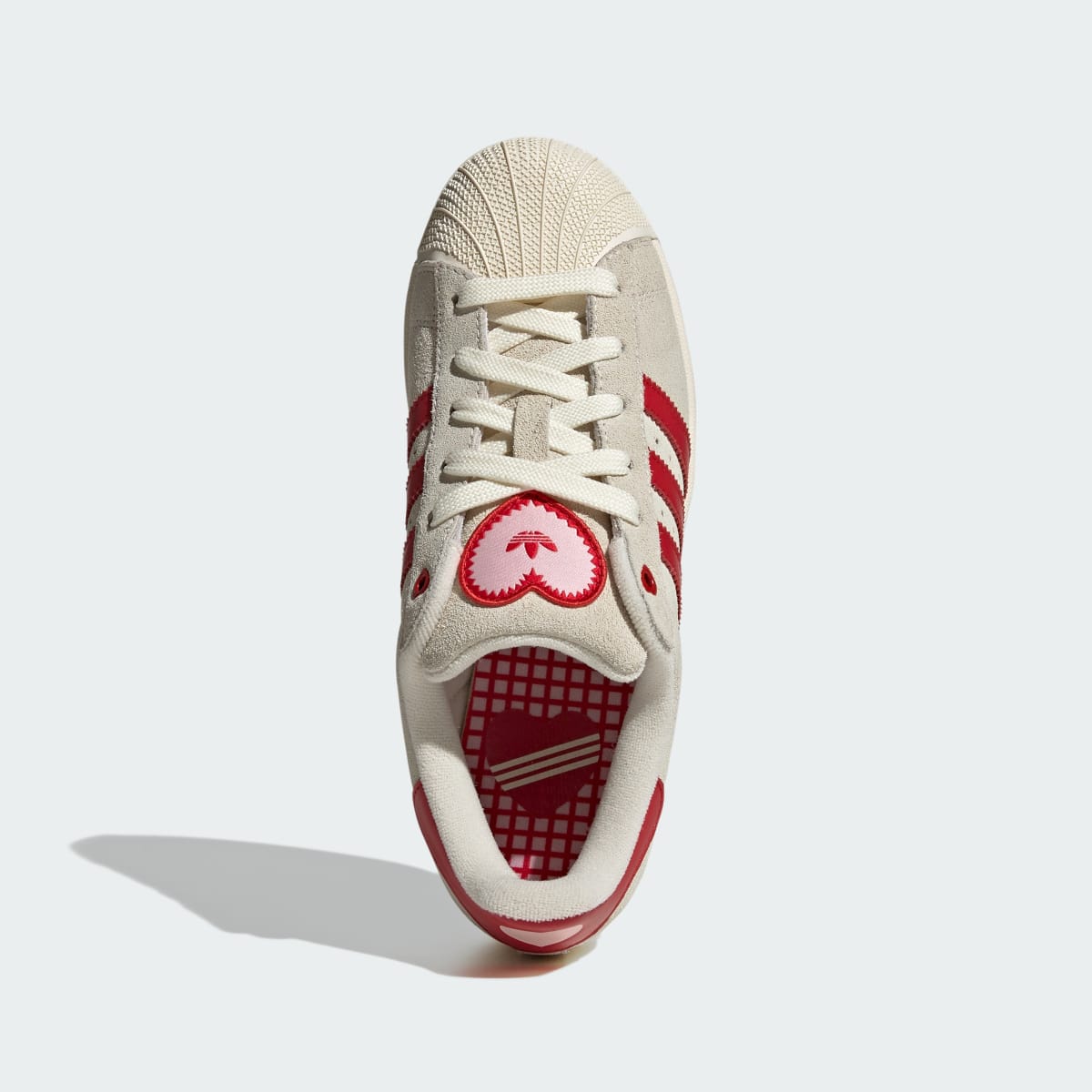 Adidas Superstar II Sneakers - Cream White / Better Scarlet / Sandy Pink - view 2