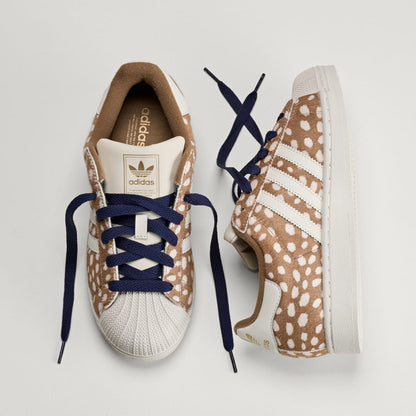 Adidas Superstar II Sneakers - Brown Desert / Off White / Dark Blue - view 4