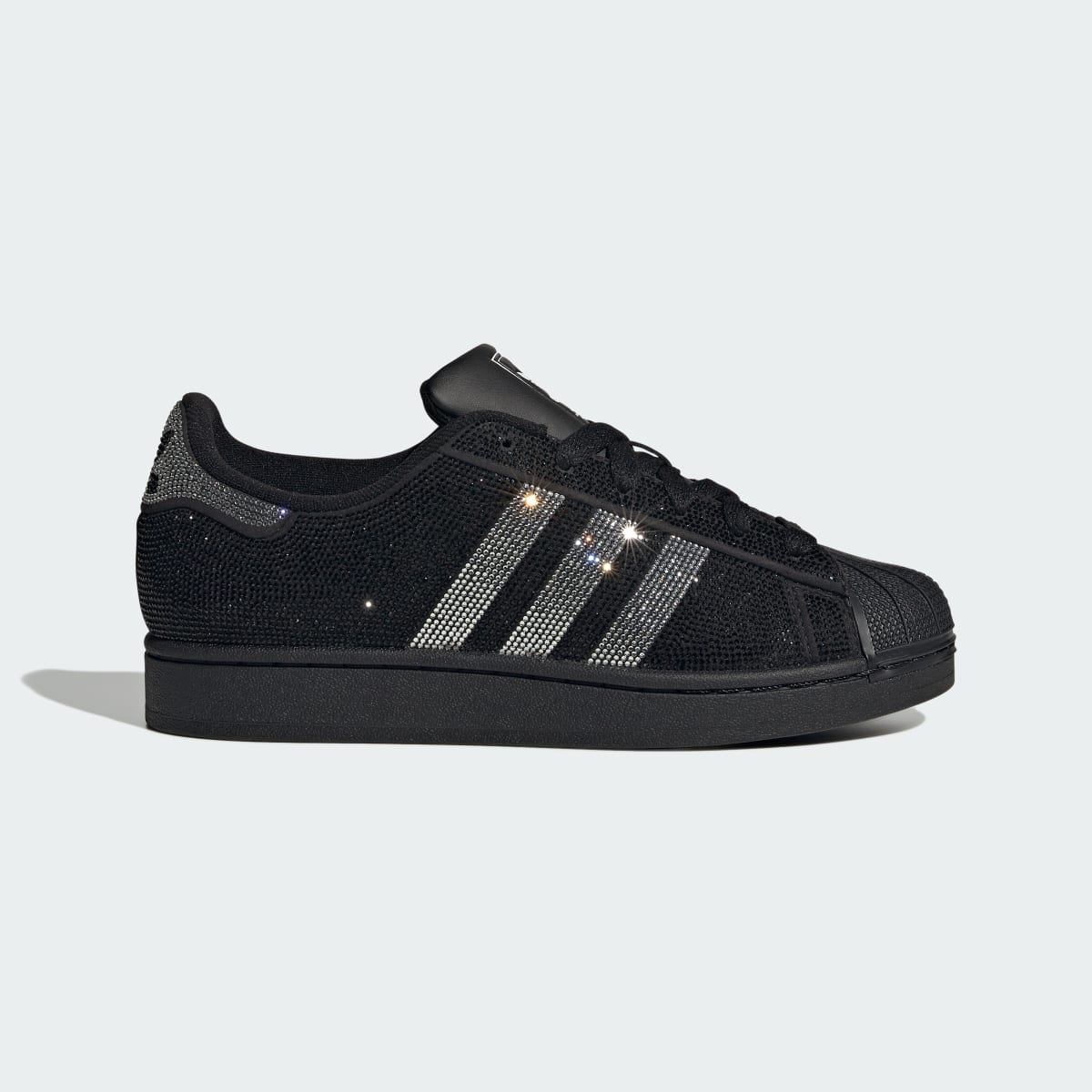 Adidas Superstar II Sneakers - Core Black / Silver Metallic / Off White - view 1