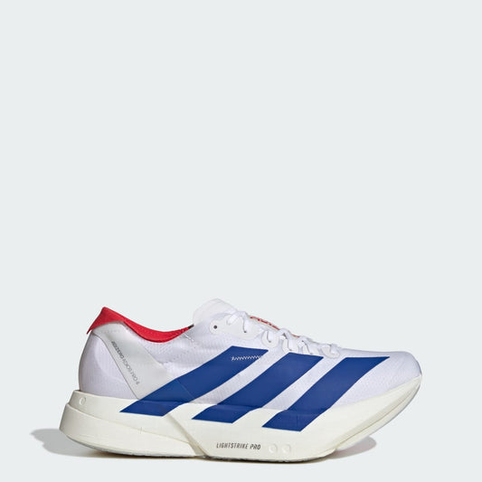Adidas Adizero Adios Pro 4 Sneakers - Cloud White / Royal Blue / Pure Ruby - view 1