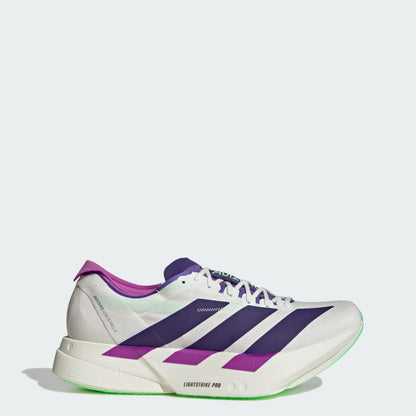 Adidas Adizero Adios Pro 4 Sneakers - Core White / Collegiate Purple / Lime Burst - view 1