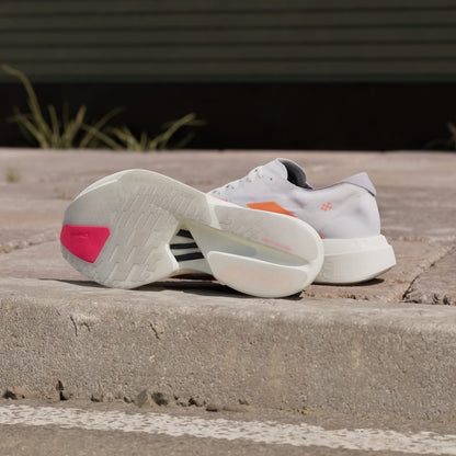 Adidas Adizero Adios Pro 4 Sneakers - Cloud White / Lucid Orange / Lucid Red - view 4