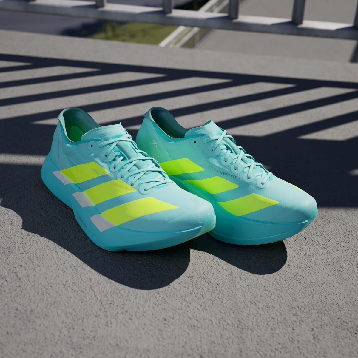 Adidas Adizero Adios Pro 4 Sneakers - Flash Aqua / Lucid Lemon / Mint Ton - view 5