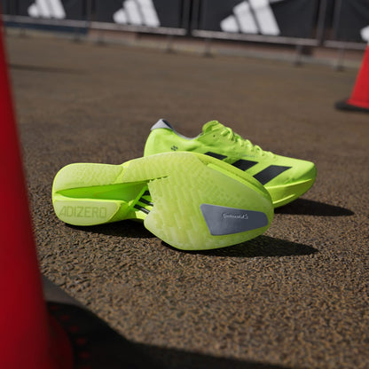 Adidas Adizero Adios Pro 4 Sneakers - Lucid Lemon / Core Black / Halo Silver - view 4