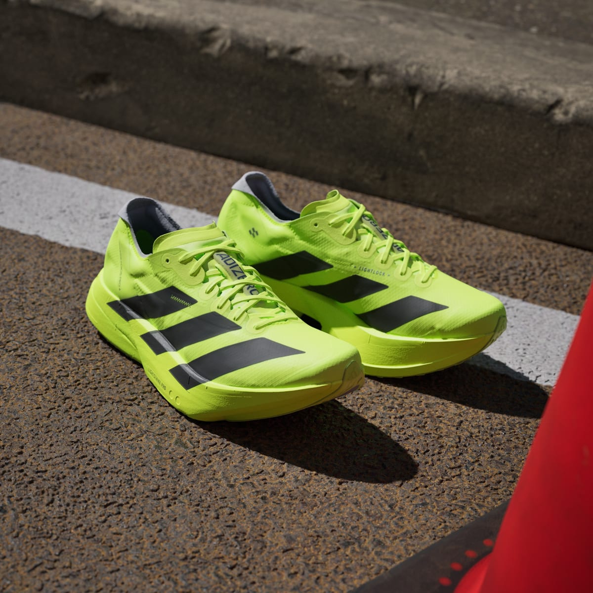 Adidas Adizero Adios Pro 4 Sneakers - Lucid Lemon / Core Black / Halo Silver - view 5
