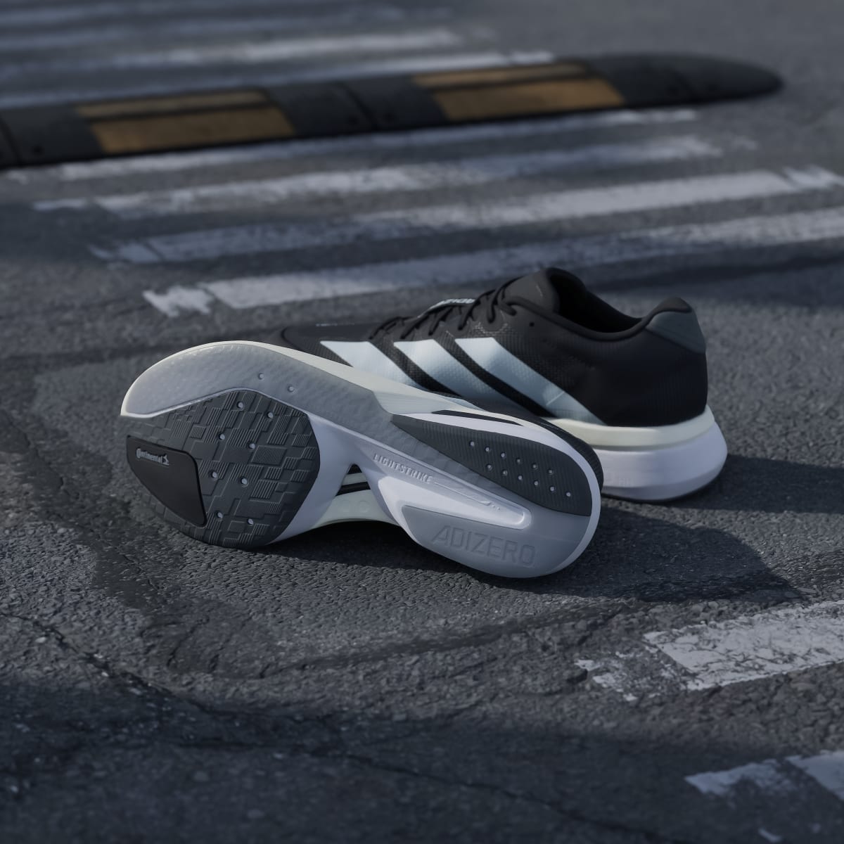Adidas Adizero Boston 13 Sneakers - Core Black / Cloud White / Grey Five - view 4