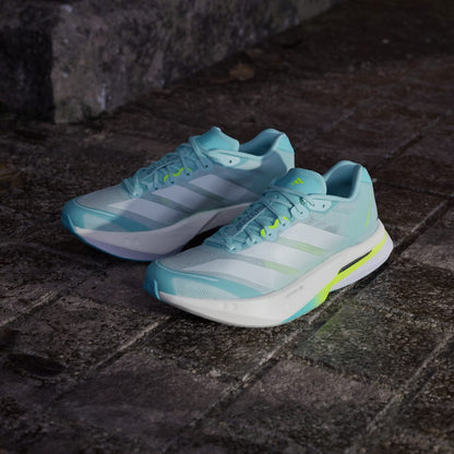 Adidas Adizero Boston 13 Sneakers - Semi Flash Aqua / Zero Metalic / Lucid Lemon - view 4