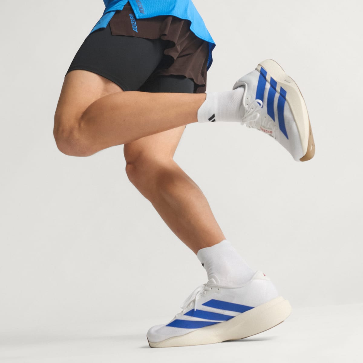 Adidas Adizero EVO SL Sneakers - Cloud White / Royal Blue / Pure Ruby - view 2
