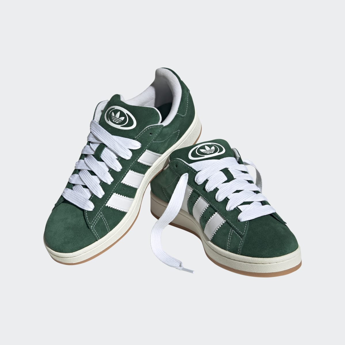 Adidas Campus 00s Sneakers - Dark Green / Cloud White / Off White - view 4