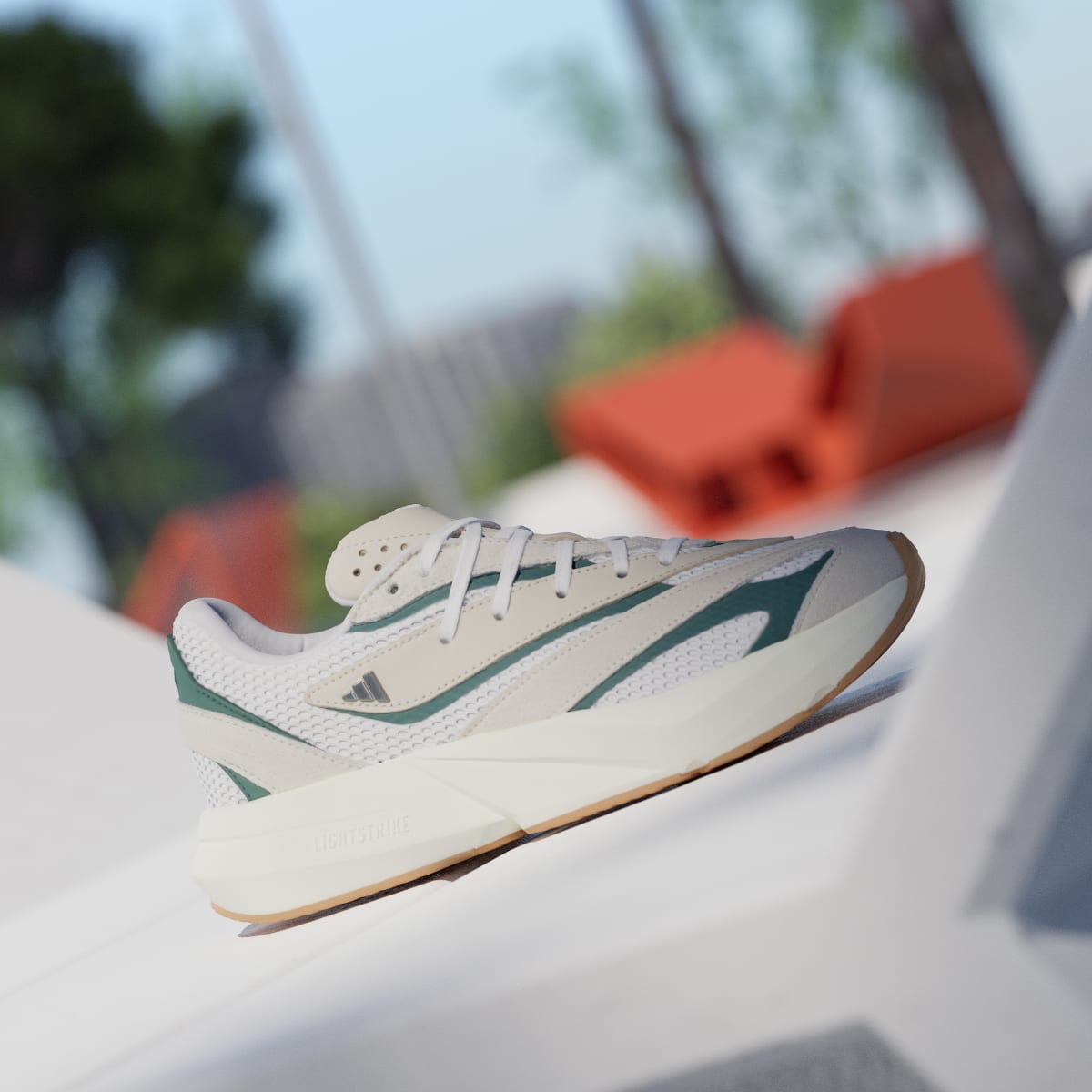 Adidas Lightblaze Sneakers - Off White / Silver Metallic / Collegiate Green - view 3