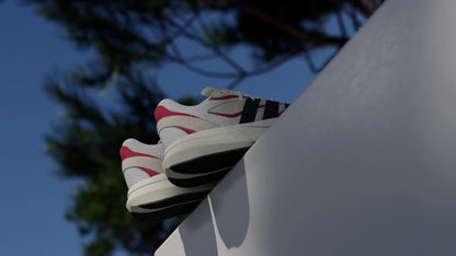 Adidas Lightblaze Sneakers - Off White / Core Black / Better Scarlet - view 2