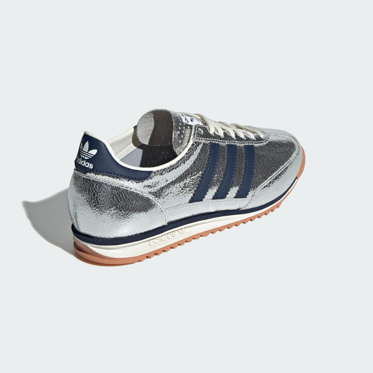 Adidas SL 72 OG Sneakers - Silver Metallic / Collegiate Navy / Off White - view 5